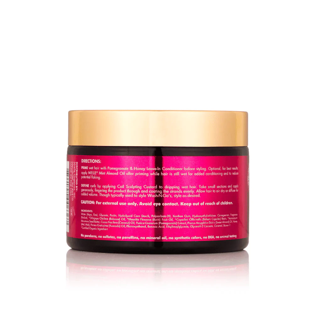 MIELLE POMEGRANATE & HONEY COIL SCULPTING CUSTARD- 12 OZ