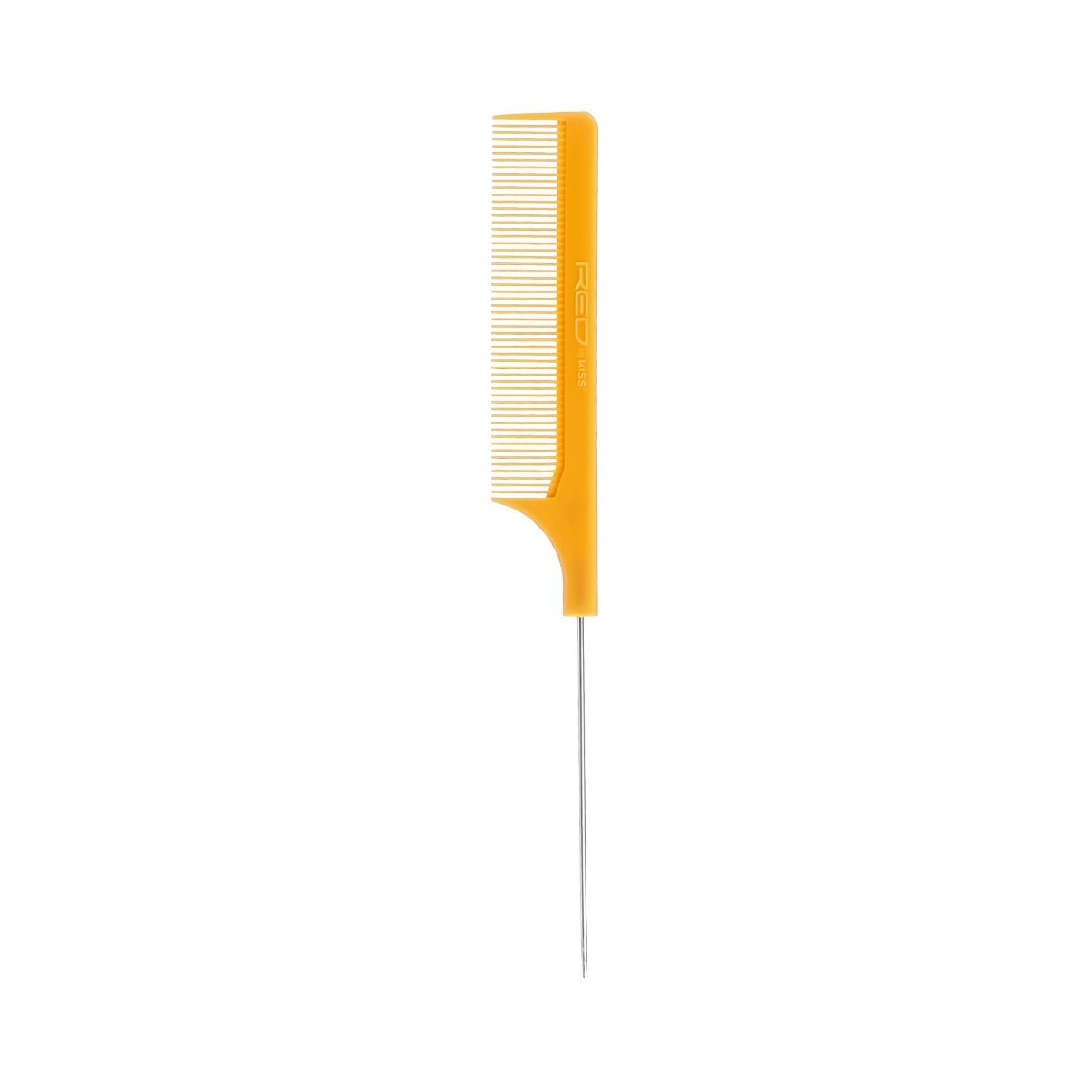 (HM33) RED PIN TAIL COMB - BONE