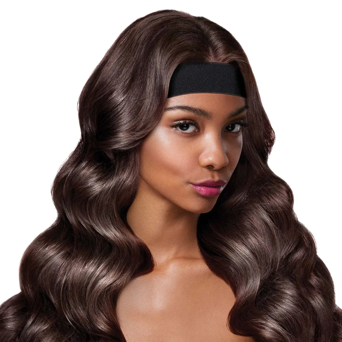RED PM ELASTIC WIGBAND WIDE BLACK