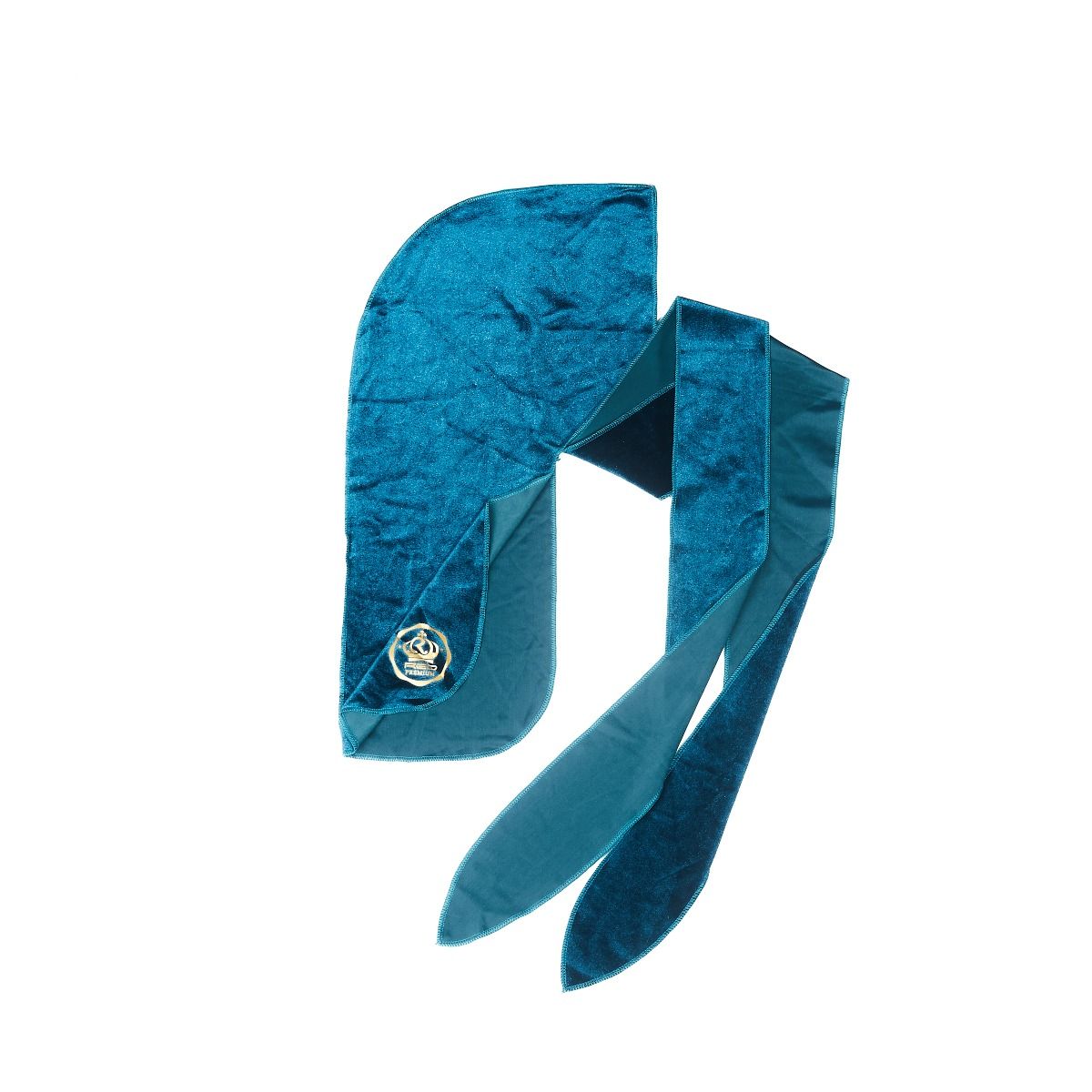 (HD80) RED VELVET DURAG - TEAL GREEN