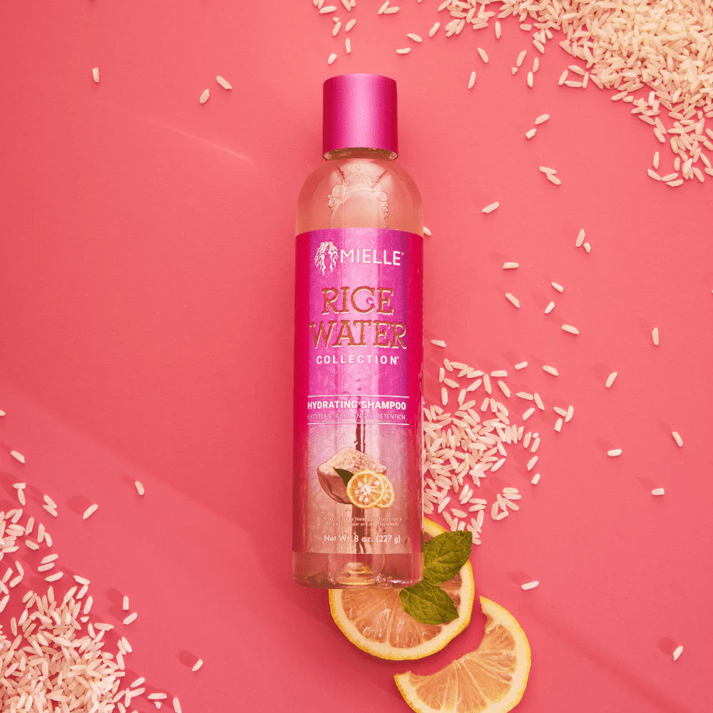 MIELLE RICE WATER COLLECTION- LENGTH RETENTION HYDRATING SHAMPOO- 8 OZ