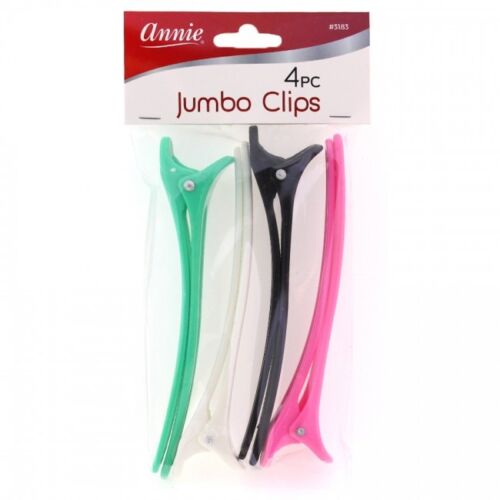 ANNIE JUMBO CLIPS 4CT - ASST COLOR