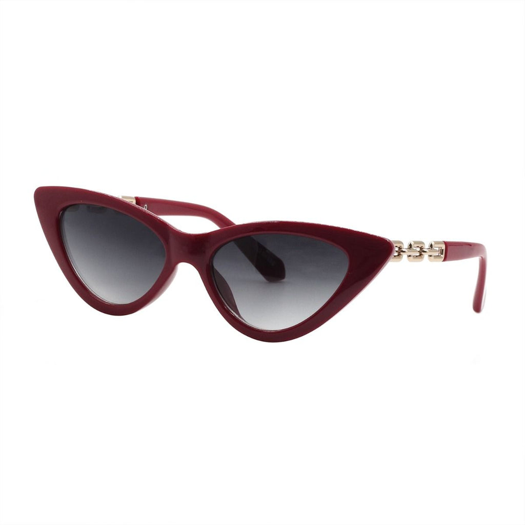 Ivy Beauty Mad Shade Classic Sunglasses-DARK RED