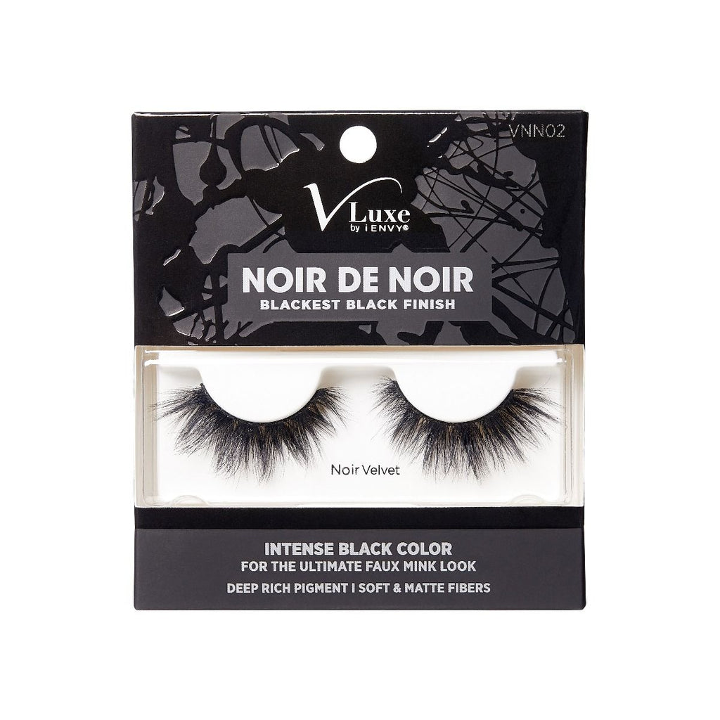 I-Envy VLuxe Noir De Noir Black Black Finish Ultimate Faux Mink Lashes